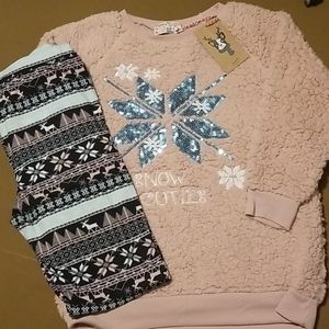 Girls Super soft legging set NWTS  sz L